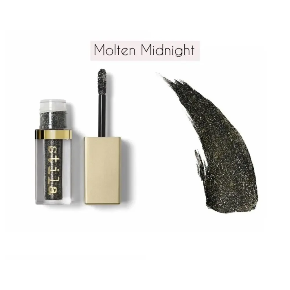 Set Of 2 Stila Shimmer & Glow Liquid Eye Shadow - Molten & Kitten -0.153 oz NIB